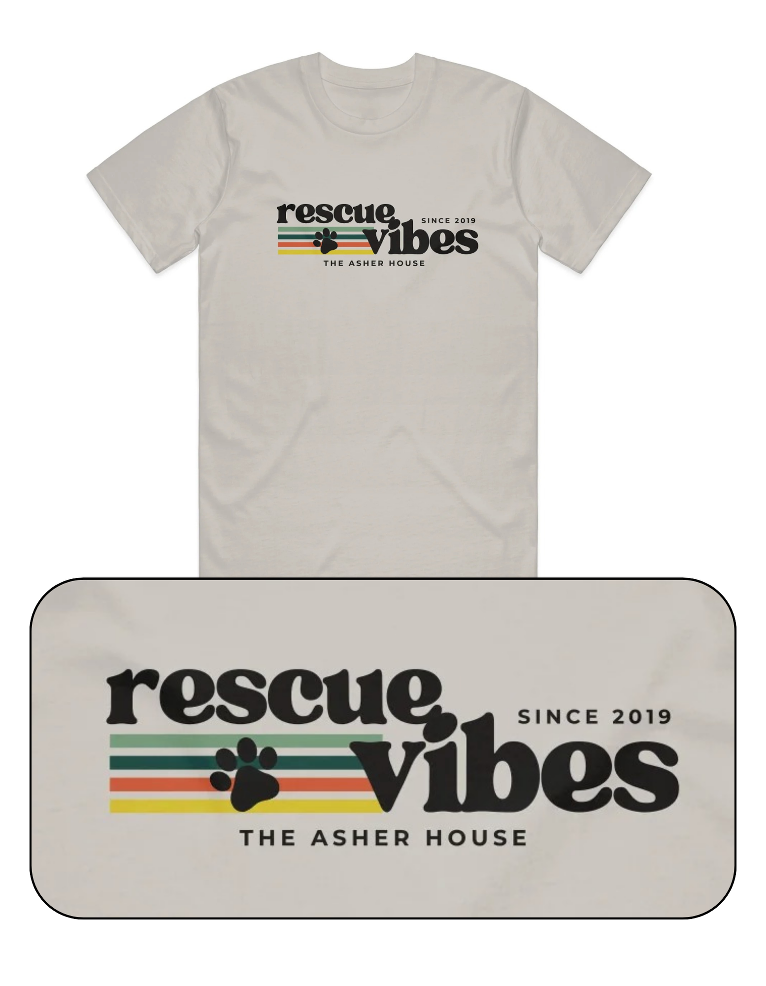 New! 'Rescue Vibes' Graphic T-Shirt