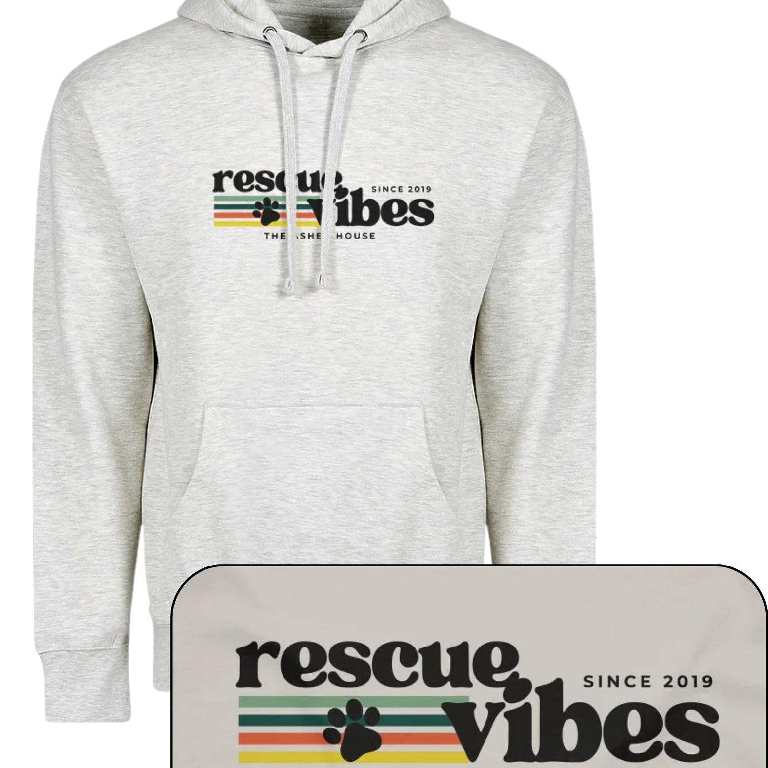 New! 'Rescue Vibes' Graphic Hoodie- Up to 5XL