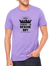 New! TAH Global: Today Is Rescue Day Bus Graphic T-Shirt- Up to 4XL