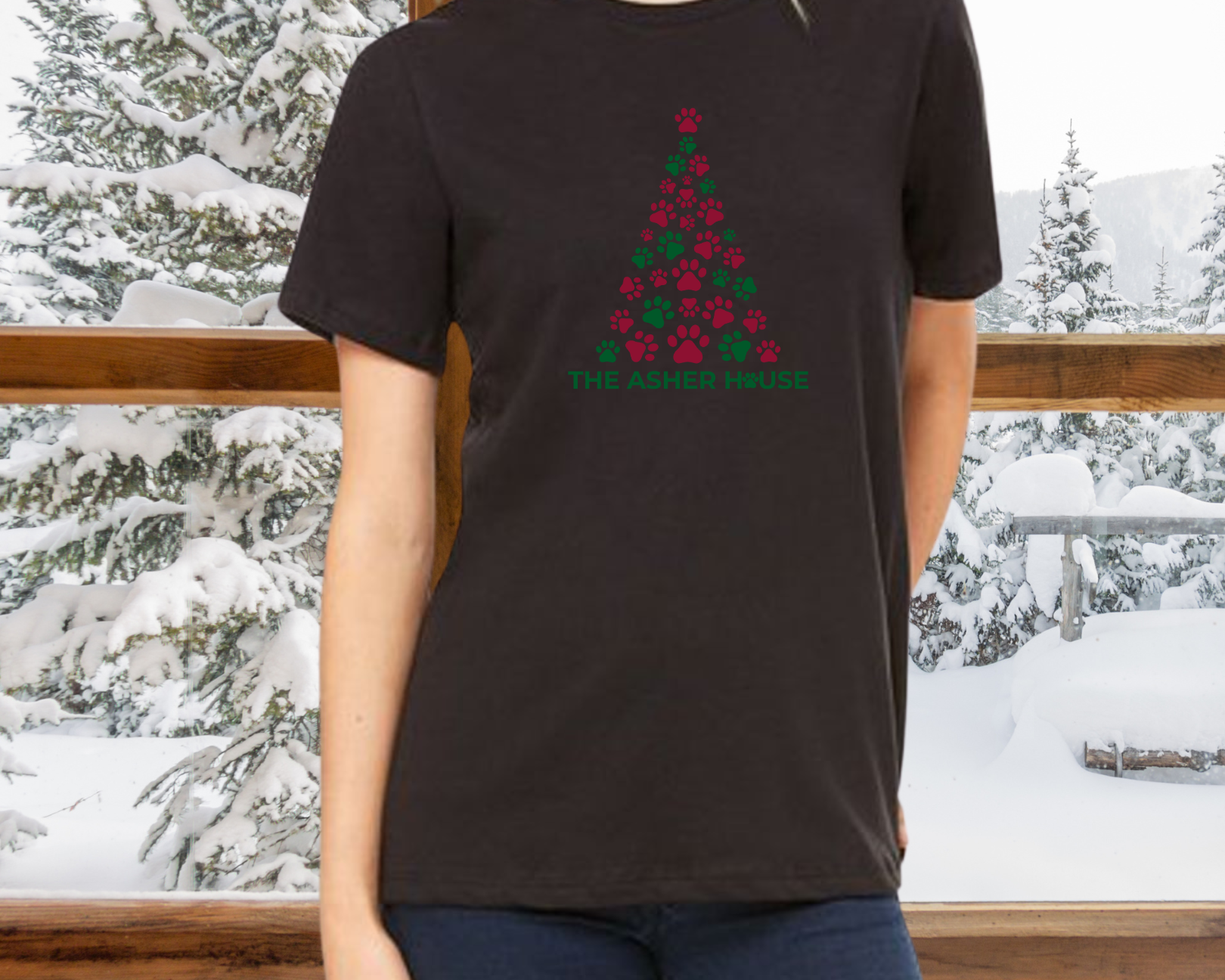 NEW! Paw Tree Holiday T-Shirt