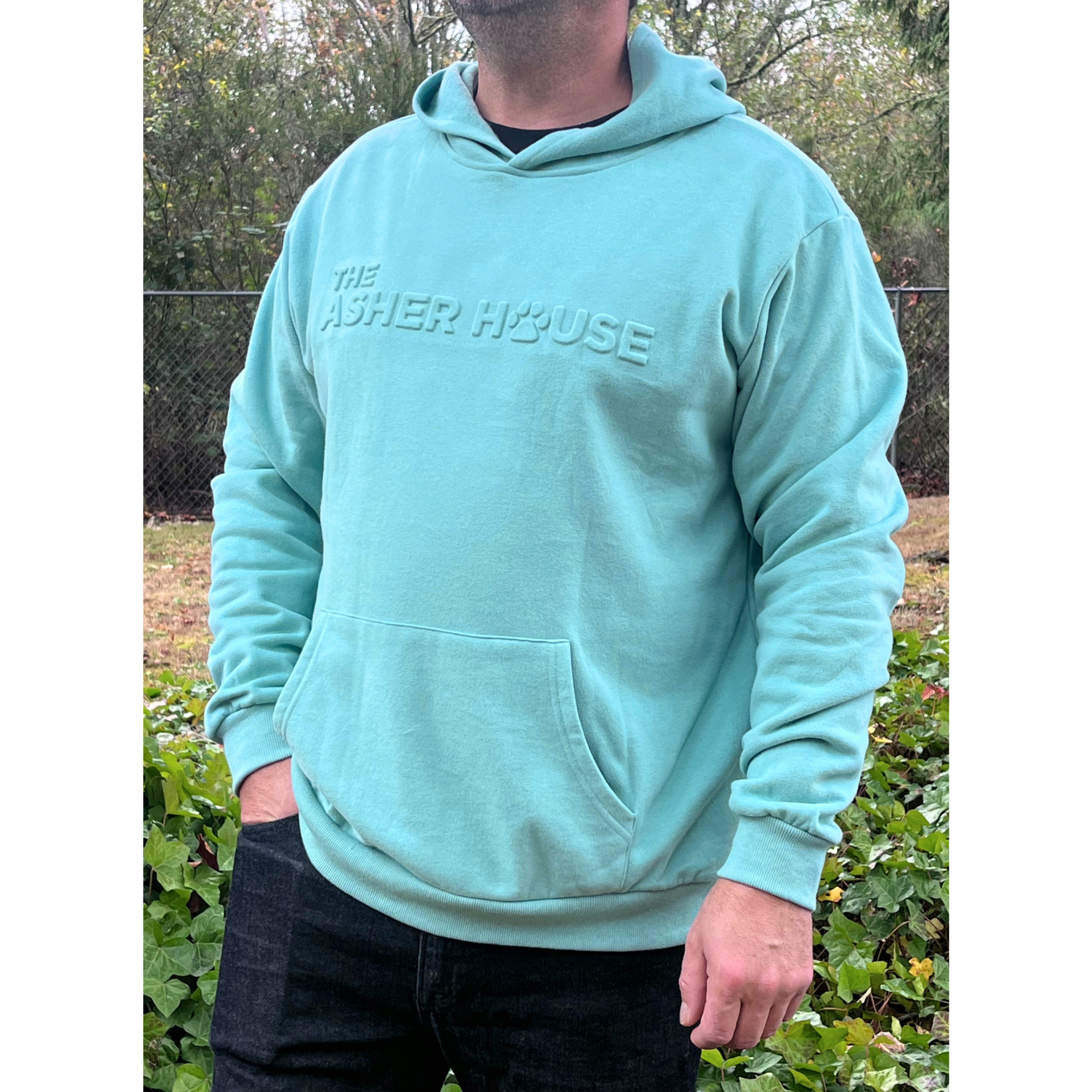 NEW! Embossed Fleece Lined Hoodie