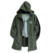 NEW! Women's Long Fleece Hooded Jacket