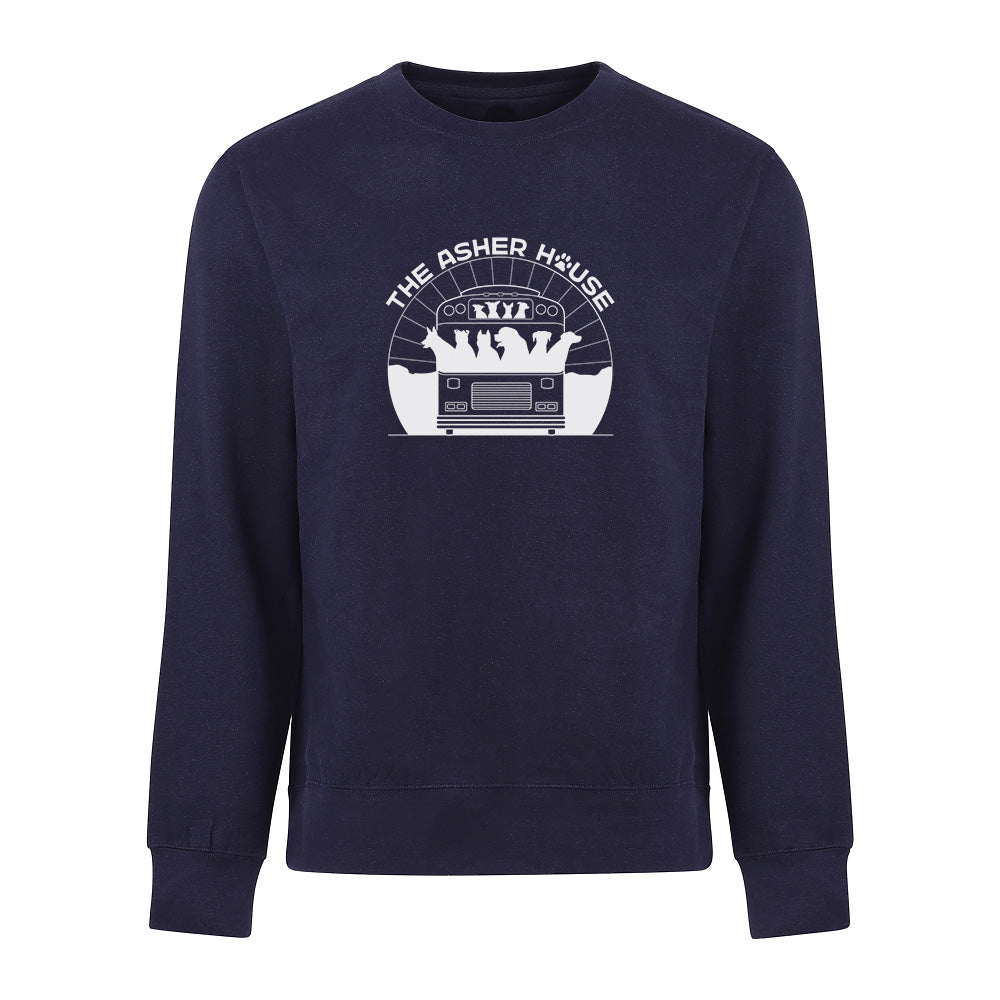 Bus Logo Vintage Print Crewneck