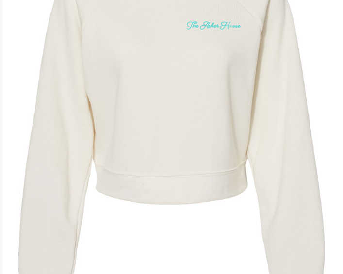 Cursive Logo Crop Sweatshirt