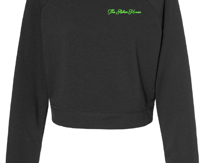 Cursive Logo Crop Sweatshirt