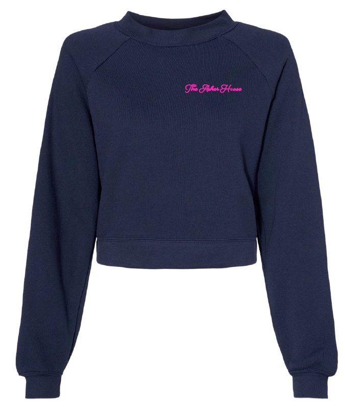 Cursive Logo Crop Sweatshirt