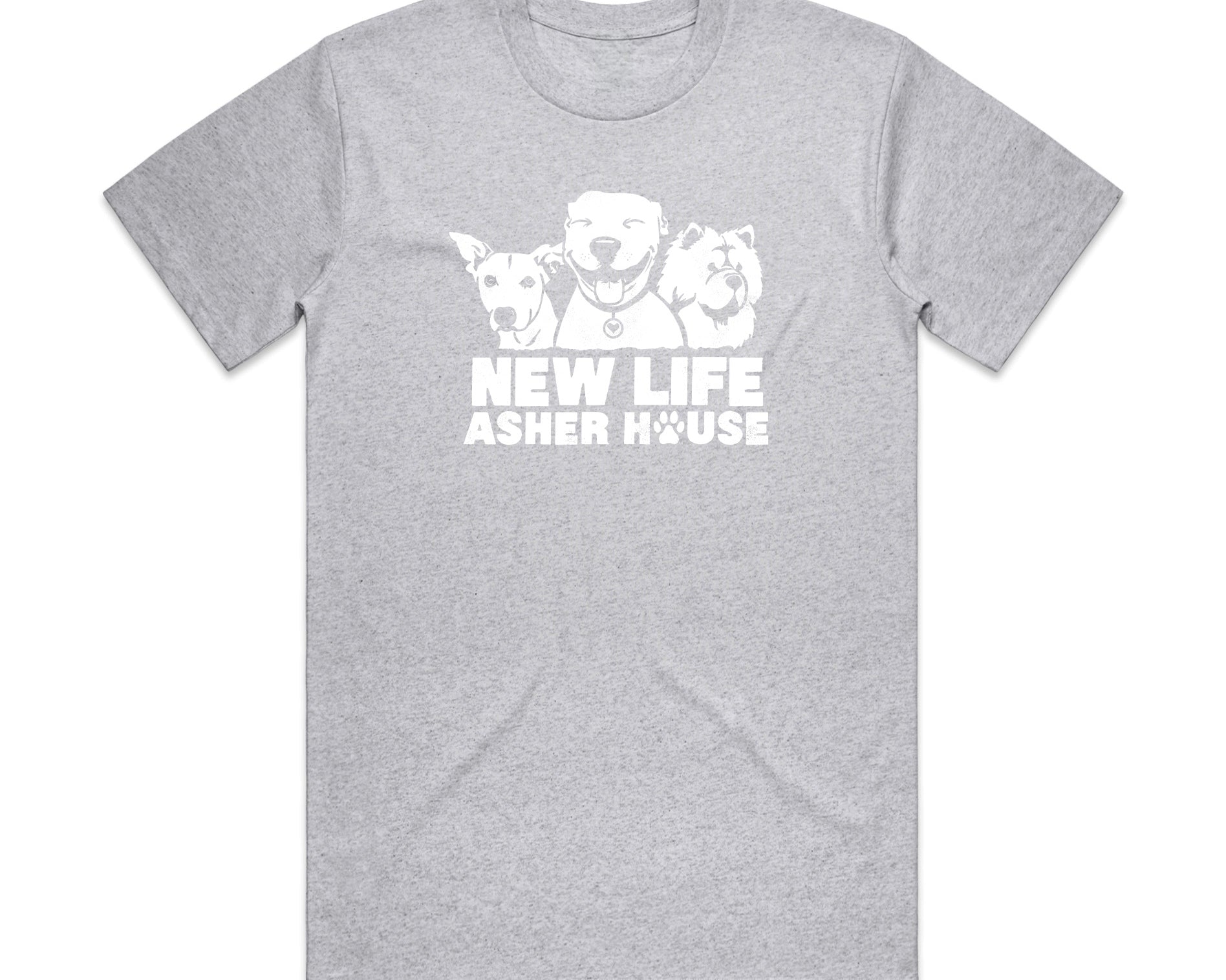 New Life Asher House Vintage White Logo Tee