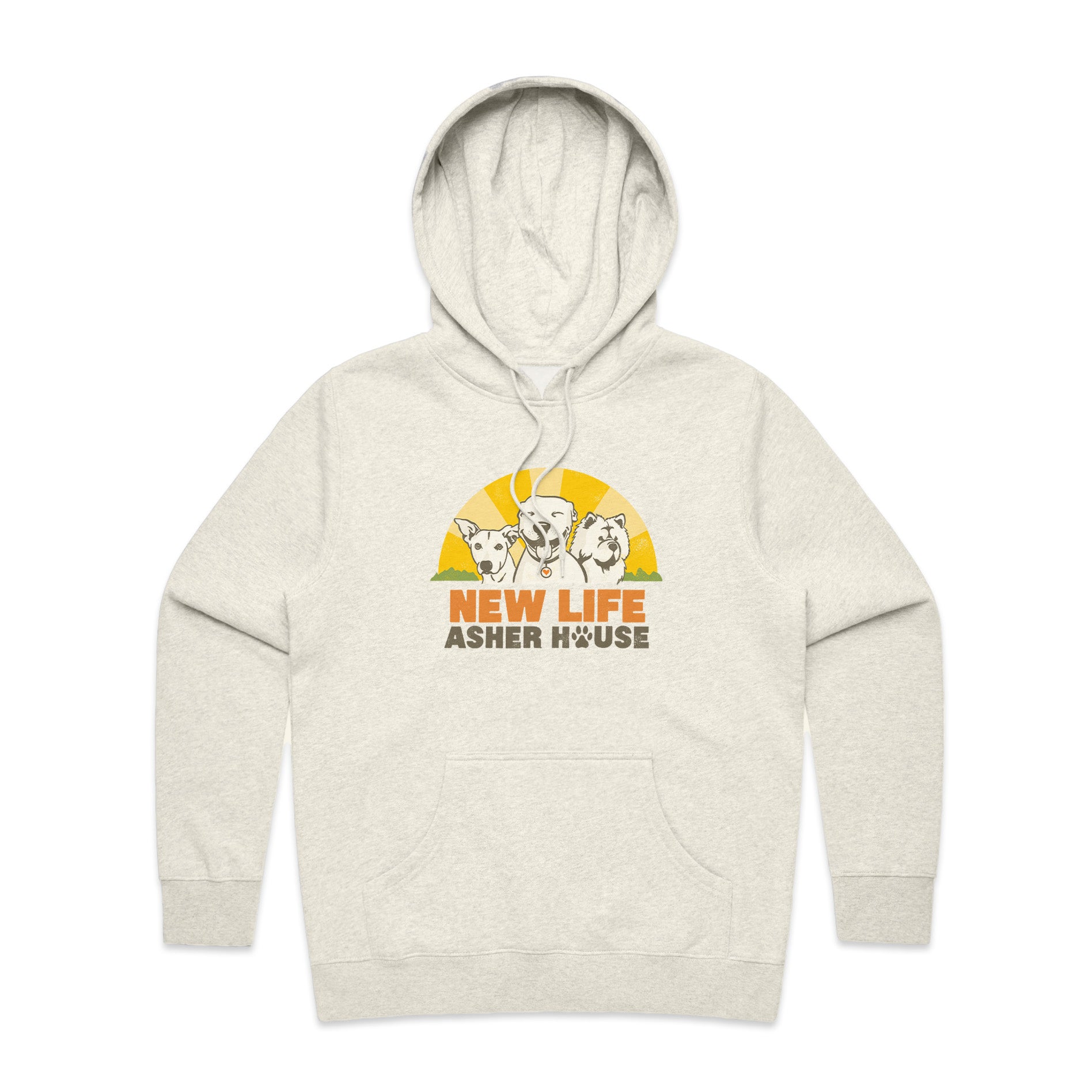 NEW! New Life Asher House Full Color Logo Hoodie- to 5XL