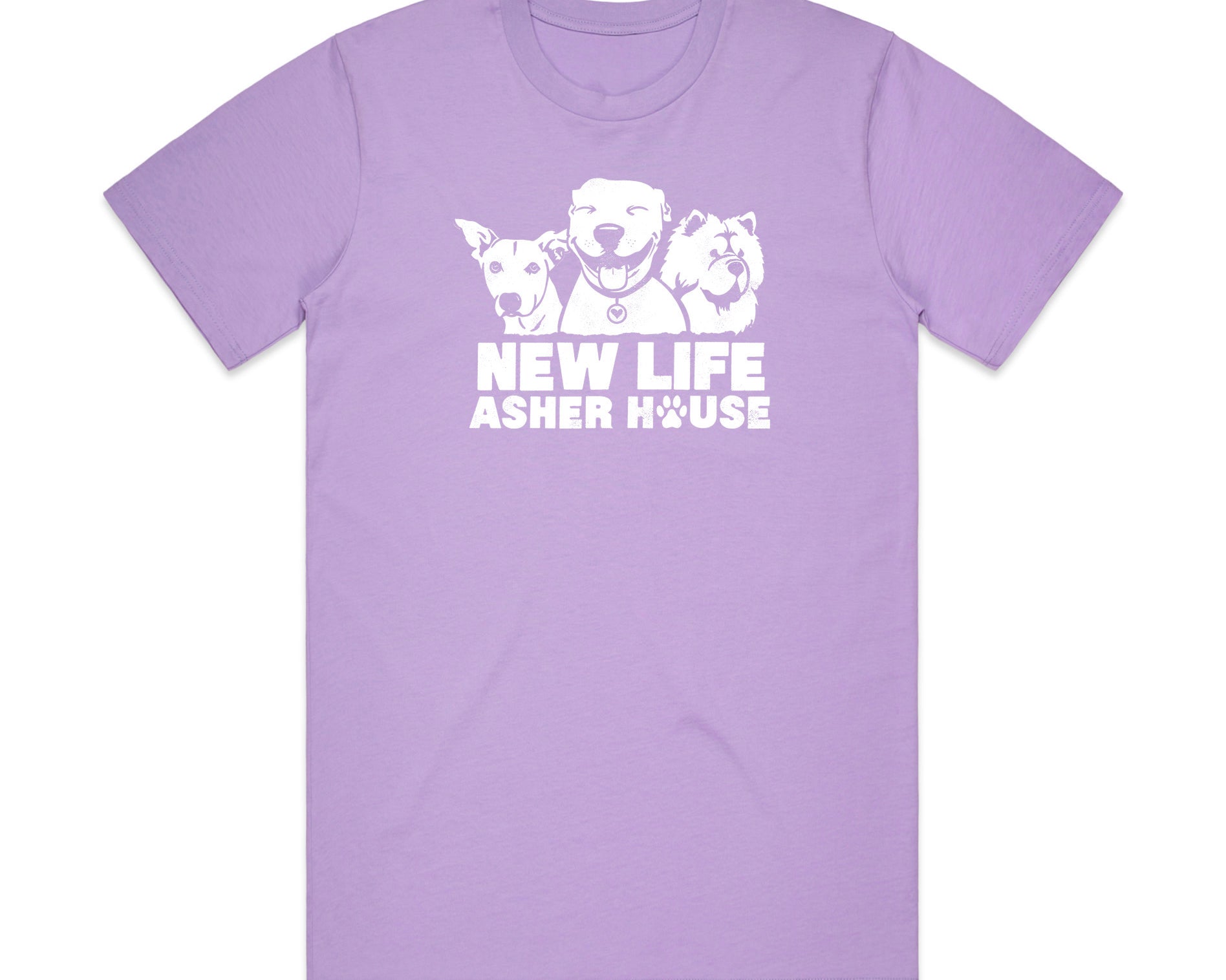 New Life Asher House Vintage White Logo Tee