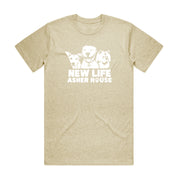 New Life Asher House Vintage White Logo Tee