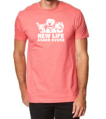 New Life Asher House Vintage White Logo Tee