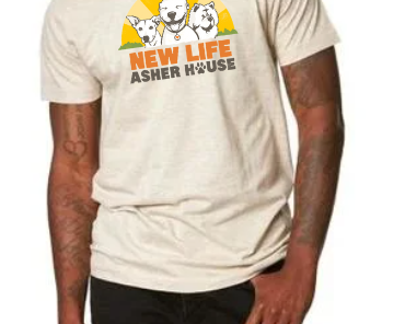 New Life Asher House Vintage Color Logo Tee