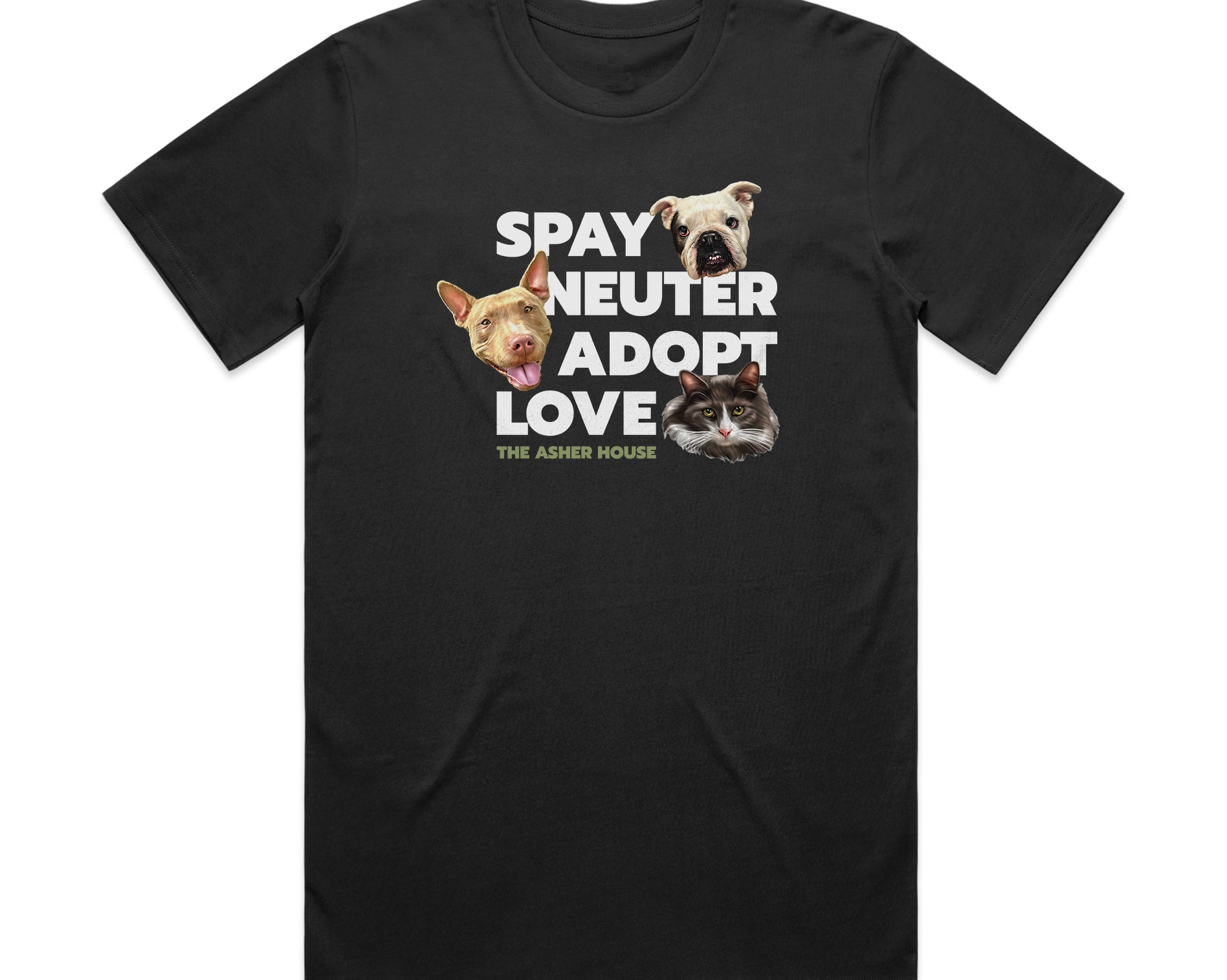 "Spay, Neuter, Adopt, Love" Unisex T-Shirt