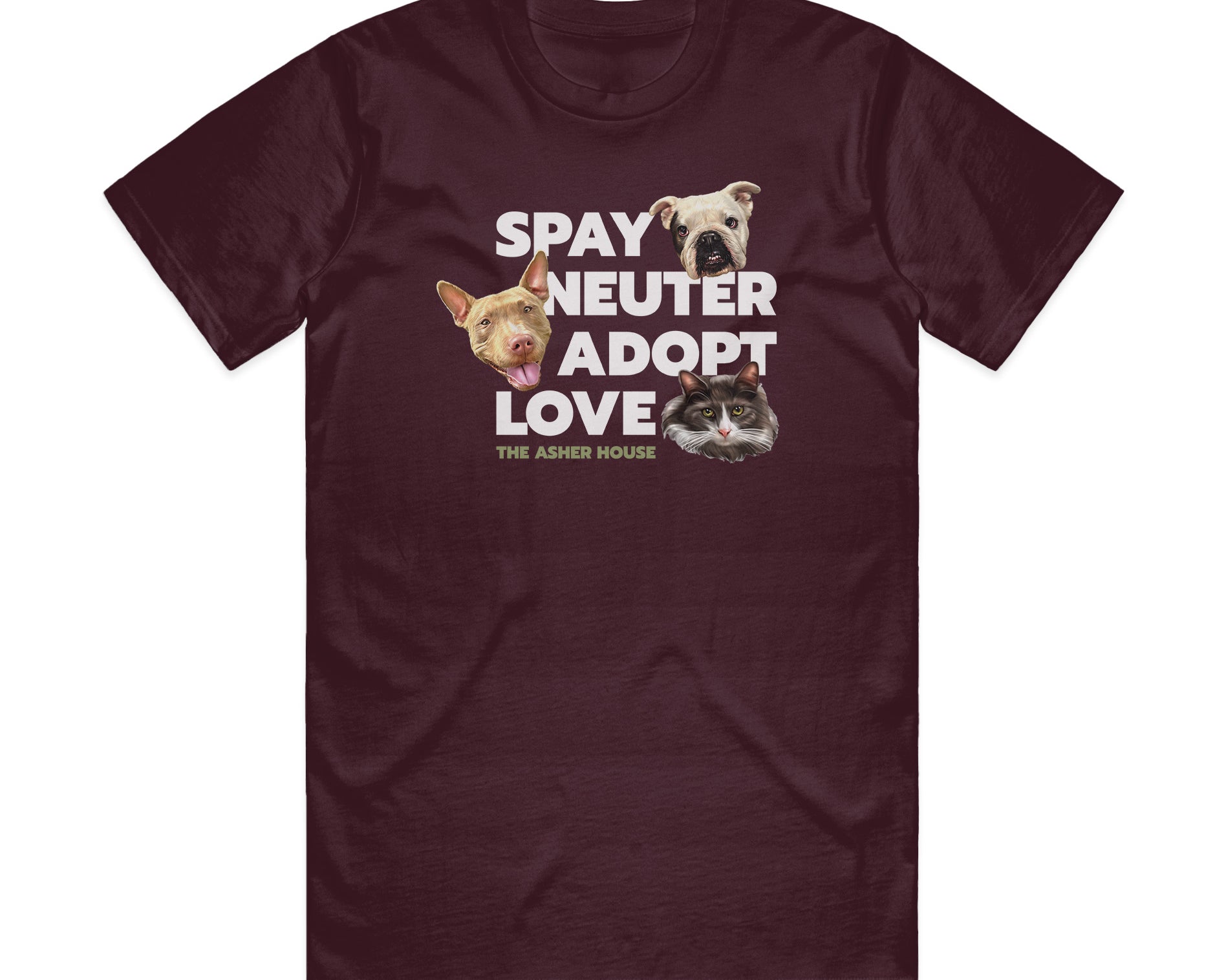 "Spay, Neuter, Adopt, Love" Unisex T-Shirt