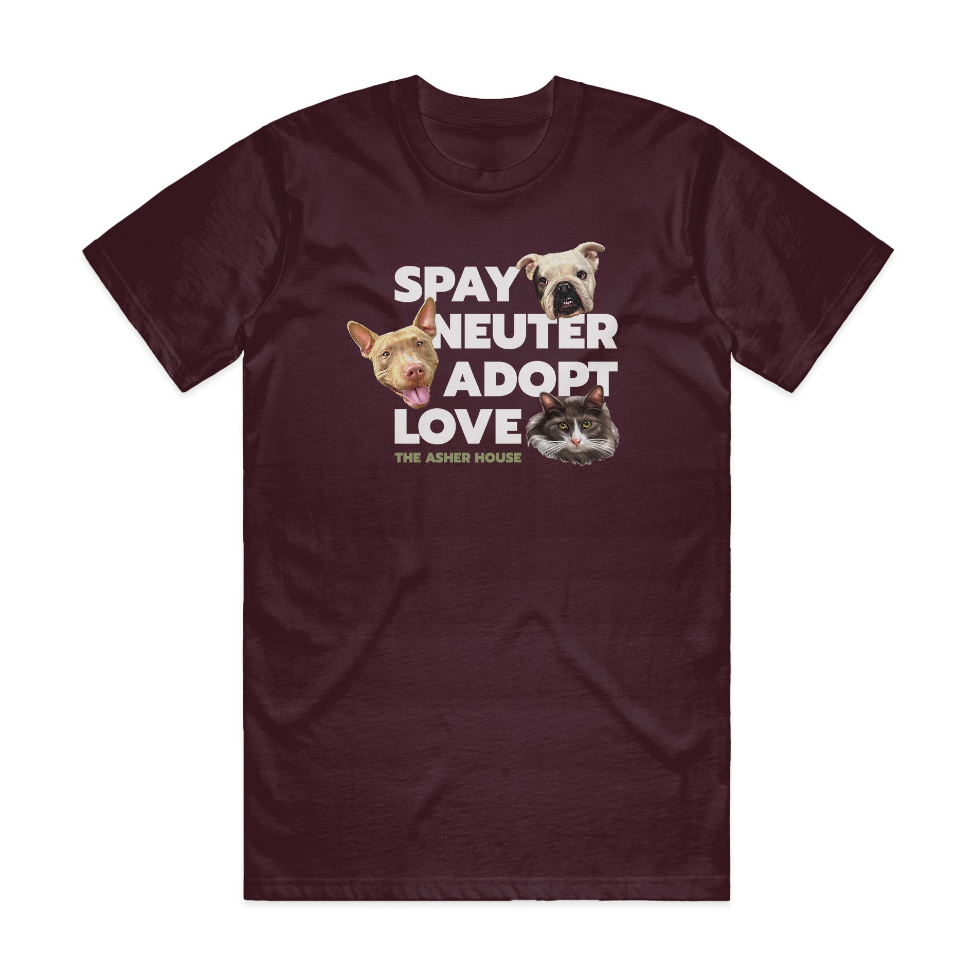 NEW COLORS! "Spay, Neuter, Adopt, Love" Unisex T-Shirt