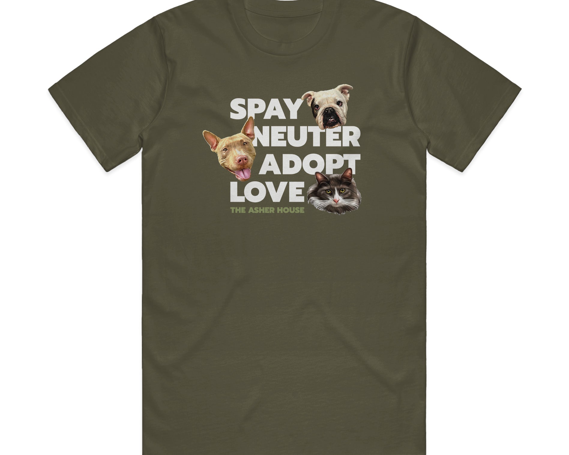 "Spay, Neuter, Adopt, Love" Unisex T-Shirt