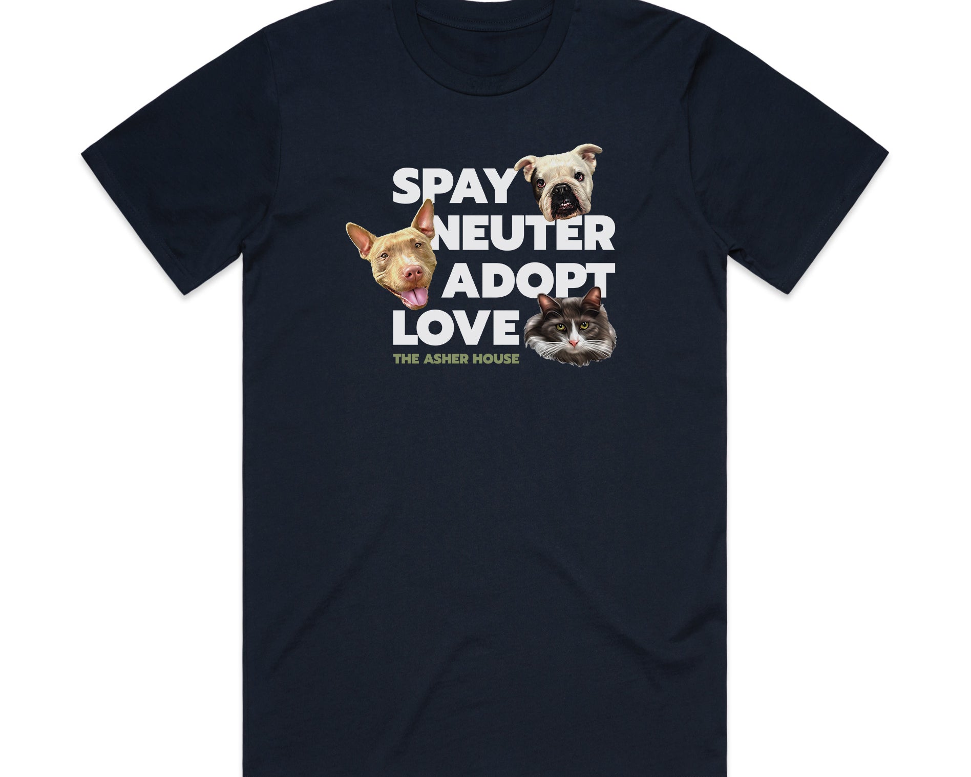 "Spay, Neuter, Adopt, Love" Unisex T-Shirt