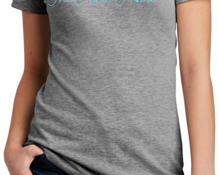 Cursive V-Neck