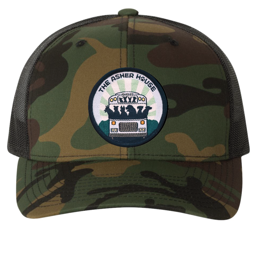 Bus Logo Patch Trucker Hats