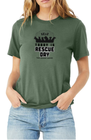 New! TAH Global: Today Is Rescue Day Bus Graphic T-Shirt- Up to 4XL